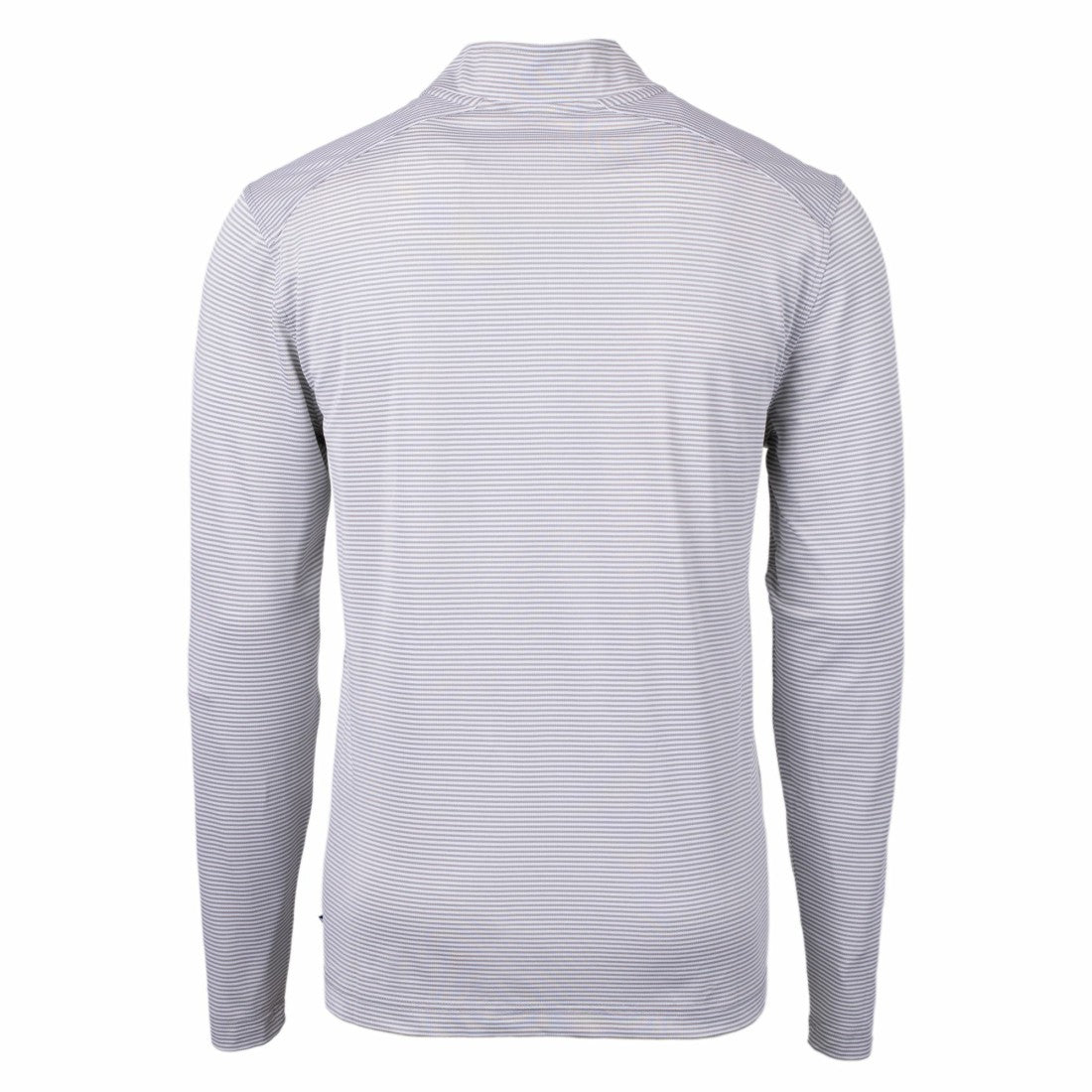 Detroit Lions Cutter & Buck Big & Tall Virtue Eco Pique Micro Stripe Tri-Blend Quarter-Zip Jacket - Gray Jackets