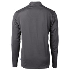 Las Vegas Raiders Cutter & Buck Big & Tall Virtue Eco Pique Micro Stripe Tri-Blend Quarter-Zip Jacket - Black Jackets