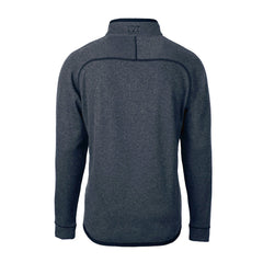 New England Patriots Cutter & Buck Big & Tall Mainsail Sweater-Knit Half-Zip Jacket - Heather Navy Jackets