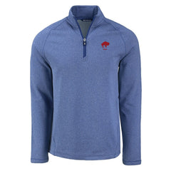 Buffalo Bills Cutter & Buck Peshastin Eco Fleece Tri-Blend Raglan Recycled Quarter-Zip Jacket - Heather Royal Jackets