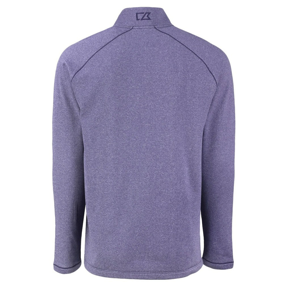 Baltimore Ravens Cutter & Buck Peshastin Eco Fleece Tri-Blend Raglan Recycled Quarter-Zip Jacket - Heather Purple Jackets