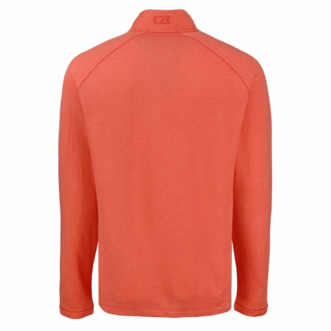 Denver Broncos Cutter & Buck Peshastin Eco Fleece Tri-Blend Raglan Recycled Quarter-Zip Jacket - Heather Orange Jackets
