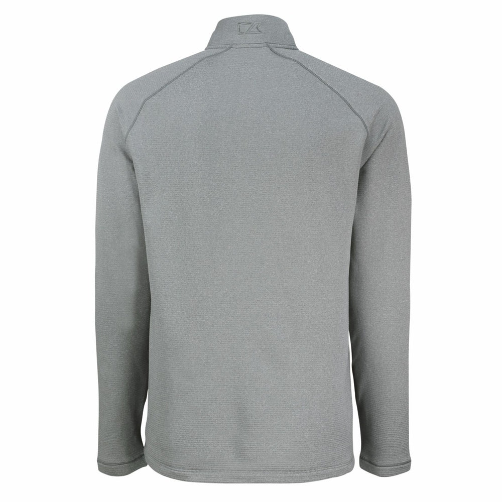 Detroit Lions Cutter & Buck Peshastin Eco Fleece Tri-Blend Raglan Recycled Quarter-Zip Jacket - Heather Gray Jackets