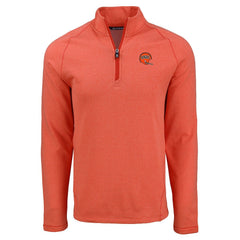 Cincinnati Bengals Cutter & Buck Peshastin Eco Fleece Tri-Blend Raglan Recycled Quarter-Zip Jacket - Heather Orange Jackets