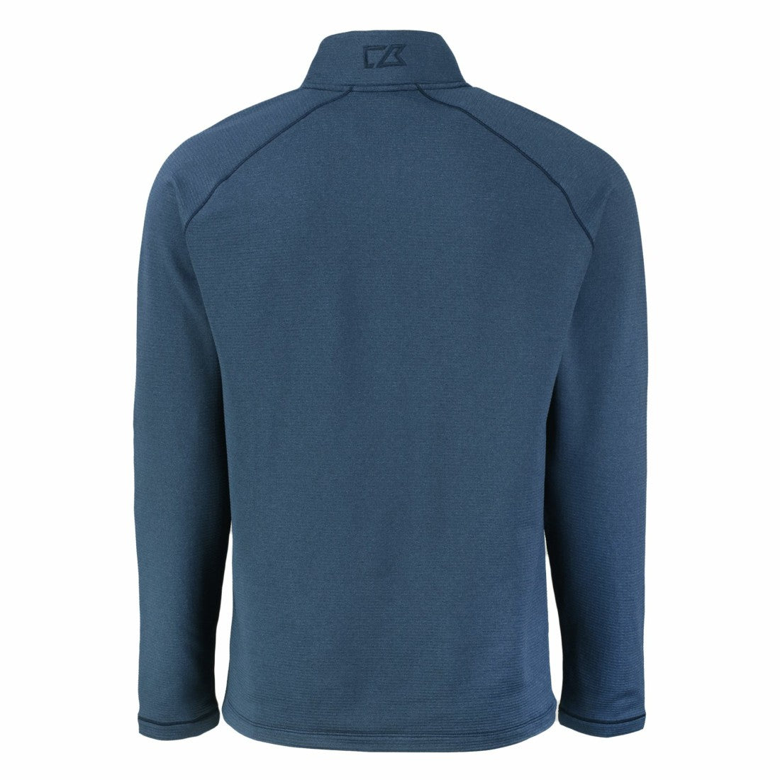 Detroit Lions Cutter & Buck Peshastin Eco Fleece Tri-Blend Raglan Recycled Quarter-Zip Jacket - Heather Navy Jackets
