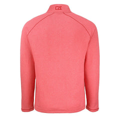 Kansas City Chiefs Cutter & Buck Peshastin Eco Fleece Tri-Blend Raglan Recycled Quarter-Zip Jacket - Heather Red Jackets
