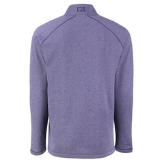 Minnesota Vikings Cutter & Buck Peshastin Eco Fleece Tri-Blend Raglan Recycled Quarter-Zip Jacket - Heather Purple Jackets