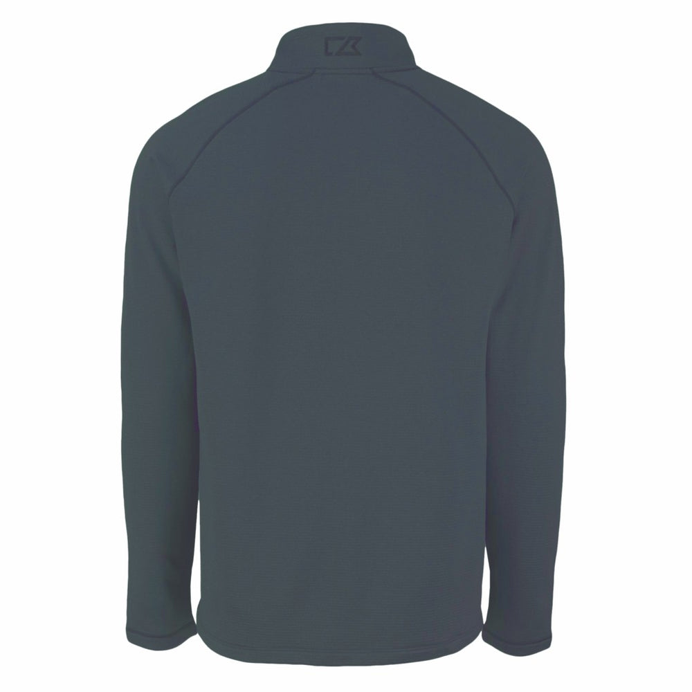 New York Jets Cutter & Buck Peshastin Eco Fleece Recycled Half-Zip Top - Heather Black Tops