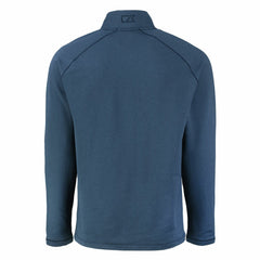 Tampa Bay Buccaneers Cutter & Buck Peshastin Eco Fleece Tri-Blend Raglan Recycled Quarter-Zip Jacket - Heather Navy Jackets