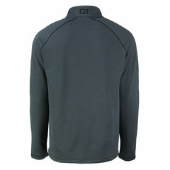 Tampa Bay Buccaneers Cutter & Buck Peshastin Eco Fleece Tri-Blend Raglan Recycled Quarter-Zip Jacket - Heather Black Jackets