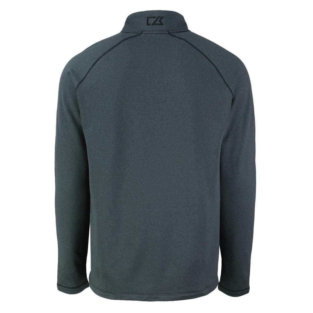 Tampa Bay Buccaneers Cutter & Buck Peshastin Eco Fleece Tri-Blend Raglan Recycled Quarter-Zip Jacket - Heather Black Jackets