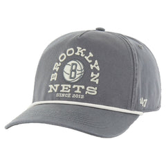 47 Brooklyn Nets Canyon Ranchero Hitch Adjustable Hat Charcoal - 47 brand