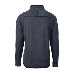 Detroit Lions Cutter & Buck Big & Tall Mainsail Sweater-Knit Raglan Half-Zip Jacket - Heather Navy Jackets