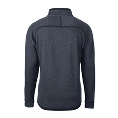 Los Angeles Chargers Cutter & Buck Big & Tall Mainsail Sweater-Knit Raglan Half-Zip Jacket - Heather Navy Jackets