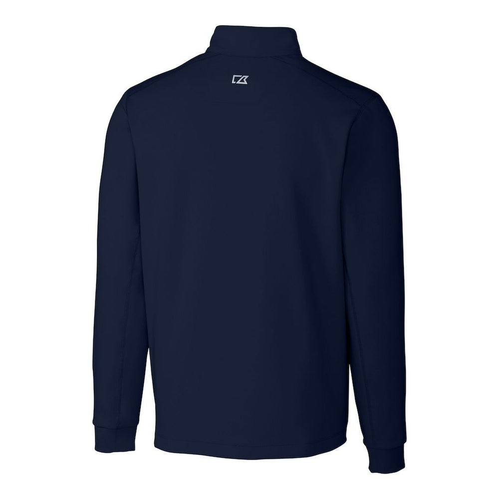 Los Angeles Chargers Cutter & Buck Big & Tall Traverse Stretch Quarter-Zip Top - Navy Tops