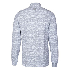Chicago Bears Cutter & Buck Big & Tall Traverse Eco Camo Tri-Blend DryTec Quarter-Zip Jacket - Charcoal Jackets