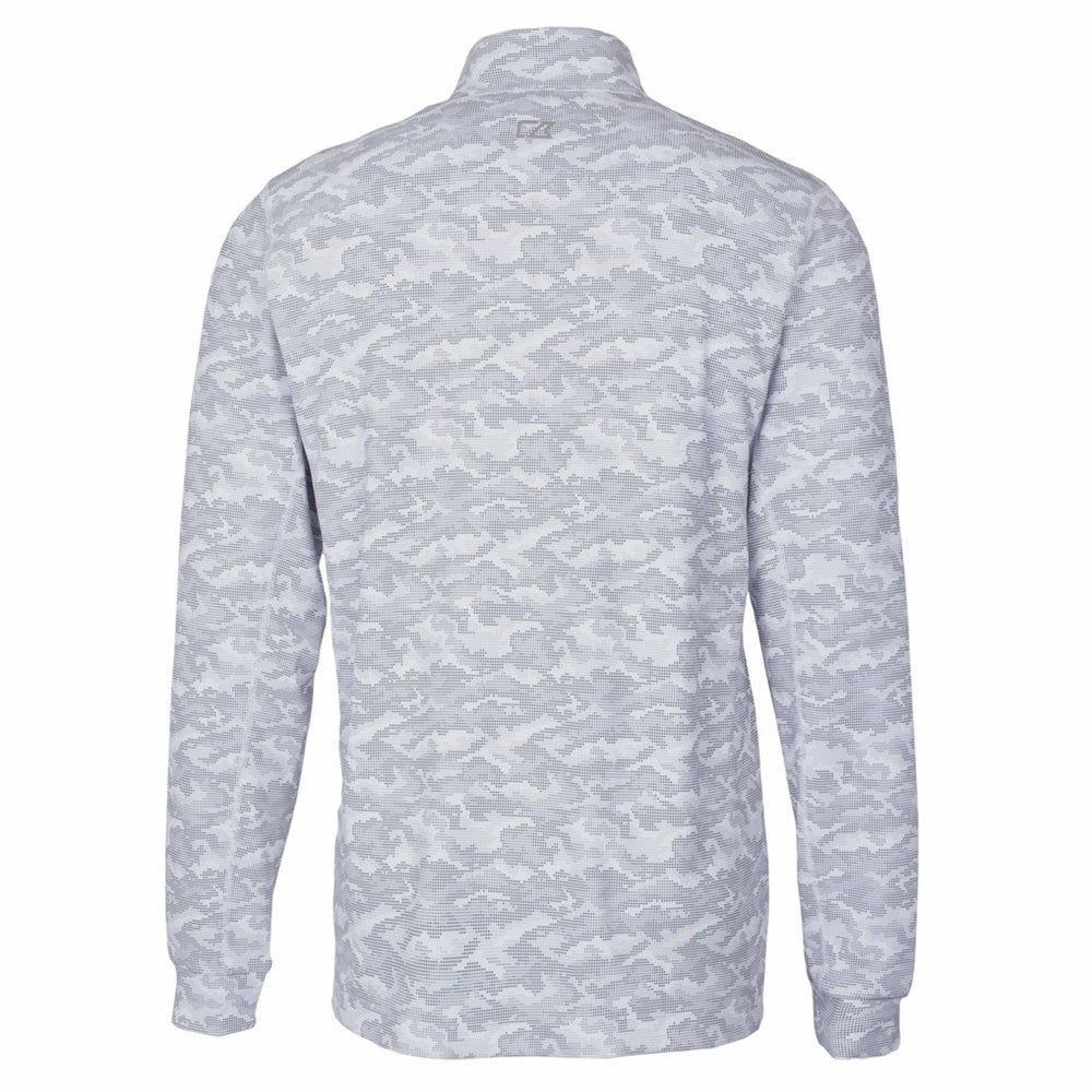 Pittsburgh Steelers Cutter & Buck Big & Tall Traverse Eco Camo Tri-Blend DryTec Quarter-Zip Jacket - Charcoal Jackets