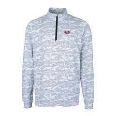 San Francisco 49ers Cutter & Buck Big & Tall Traverse Eco Camo Tri-Blend DryTec Quarter-Zip Jacket - Charcoal Jackets