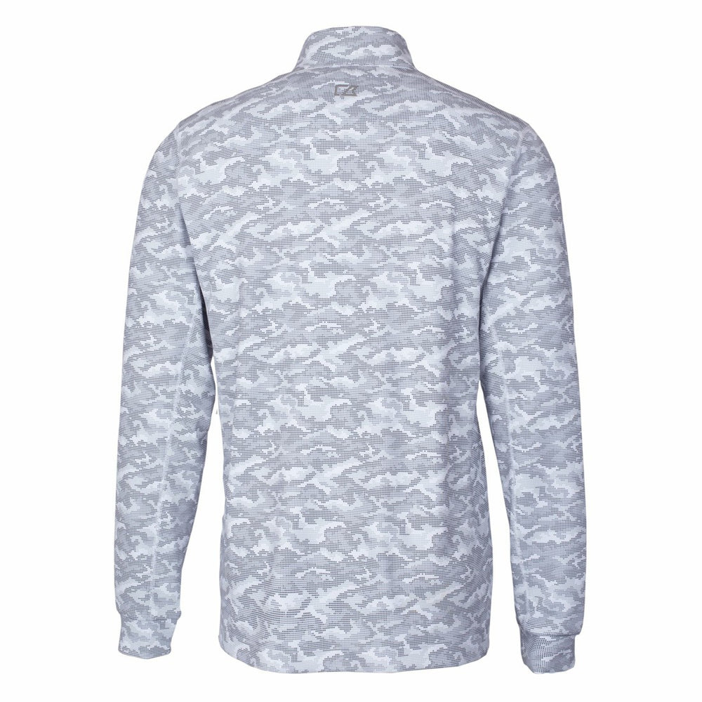 Tampa Bay Buccaneers Cutter & Buck Big & Tall Traverse Eco Camo Tri-Blend DryTec Quarter-Zip Jacket - Charcoal Jackets
