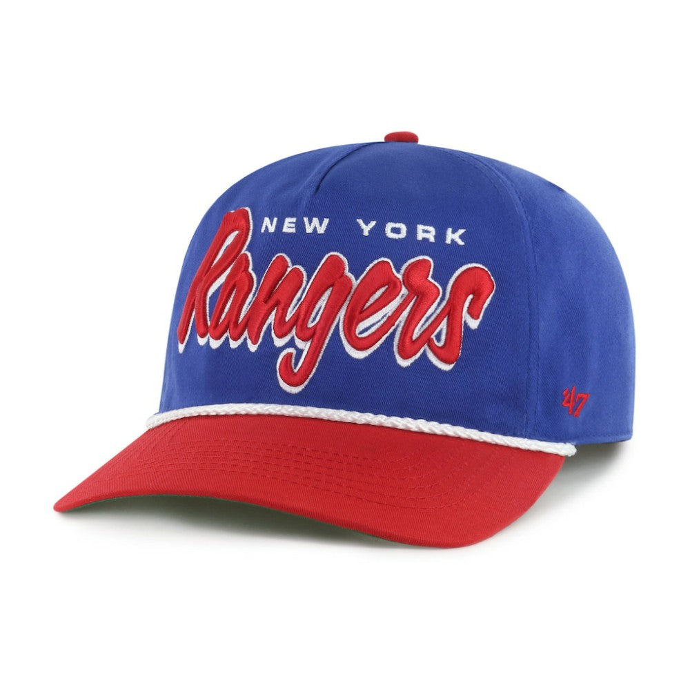 New York Rangers '47 Dropshadow Rope Hitch Adjustable Hat - Blue/Red | US 202096294