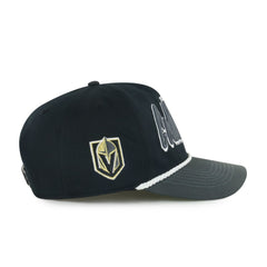 Vegas Golden Knights '47 Dropshadow Rope Hitch Adjustable Hat - Black/Charcoal | US 202096300
