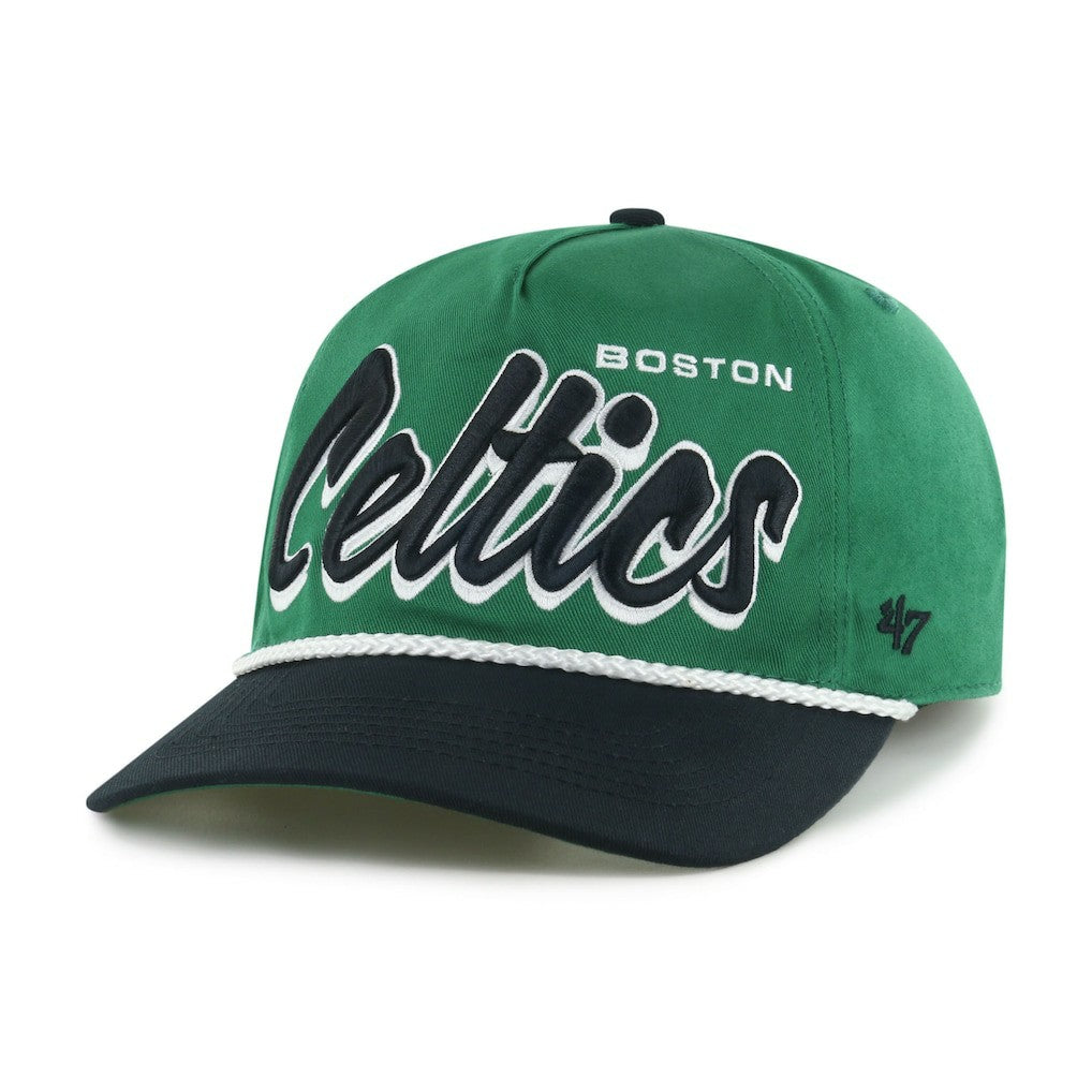 Boston Celtics '47 Dropshadow Rope Hitch Adjustable Hat Kelly Green/Black - 47 brand