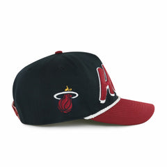 Miami Heat '47 Dropshadow Rope Hitch Adjustable Hat Black/Red - 47 brand
