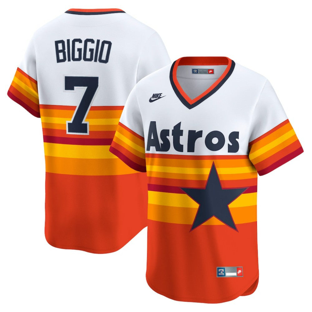 Craig Biggio Houston Astros Nike Throwback Cooperstown Collection Limited Player Jersey - White Jerseys