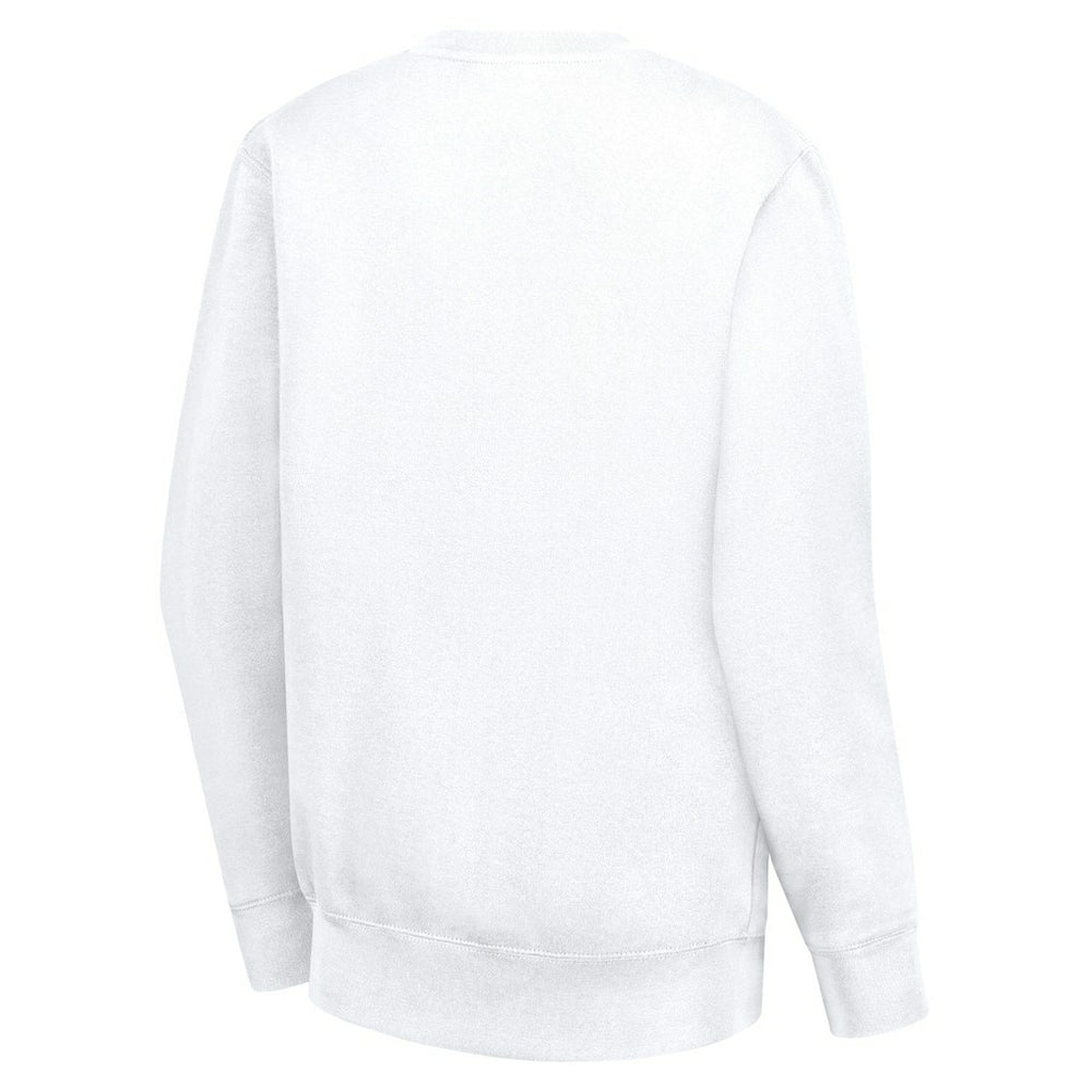 Cleveland Cavaliers G-III 4Her by Carl Banks Women's Leopard Heart Fleece Pullover Sweatshirt White