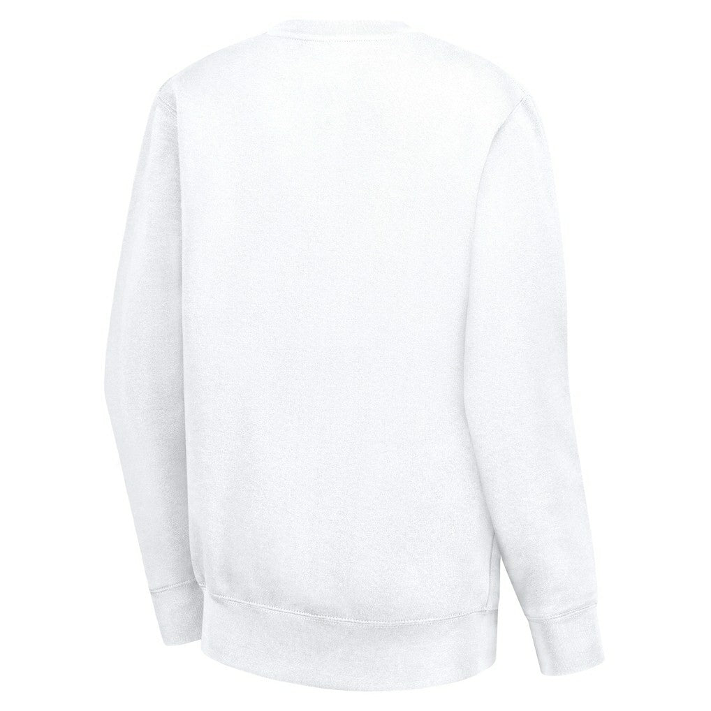 Indiana Pacers G-III 4Her by Carl Banks Women's Leopard Heart Fleece Pullover Sweatshirt White