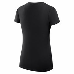 Phoenix Suns G-III 4Her by Carl Banks Women's Super-Slim Fit Lightweight Leopard Heart V-Neck T-Shirt Black