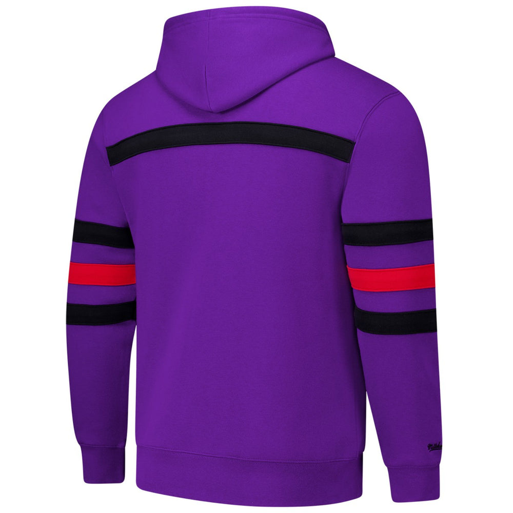 Toronto Raptors Hardwood Classics Nights Head Coach Pullover Hoodie Purple - Mitchell & Ness