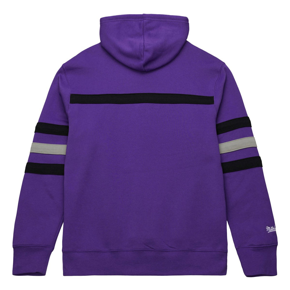 Sacramento Kings Hardwood Classics Nights Head Coach Pullover Hoodie Purple - Mitchell & Ness