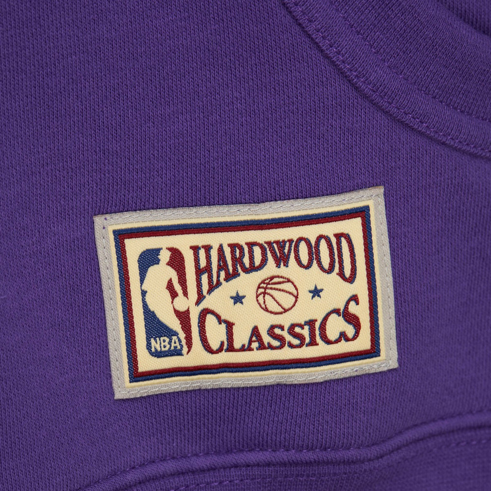 Sacramento Kings Hardwood Classics Nights Head Coach Pullover Hoodie Purple - Mitchell & Ness