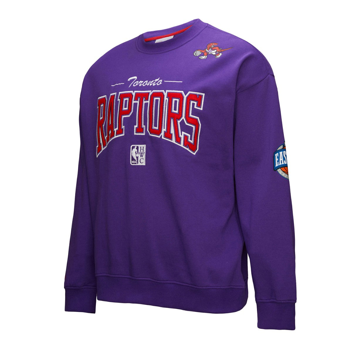 Toronto Raptors Hardwood Classics There & Back 2.0 Vintage Pullover Sweatshirt Purple - Mitchell & Ness outlet