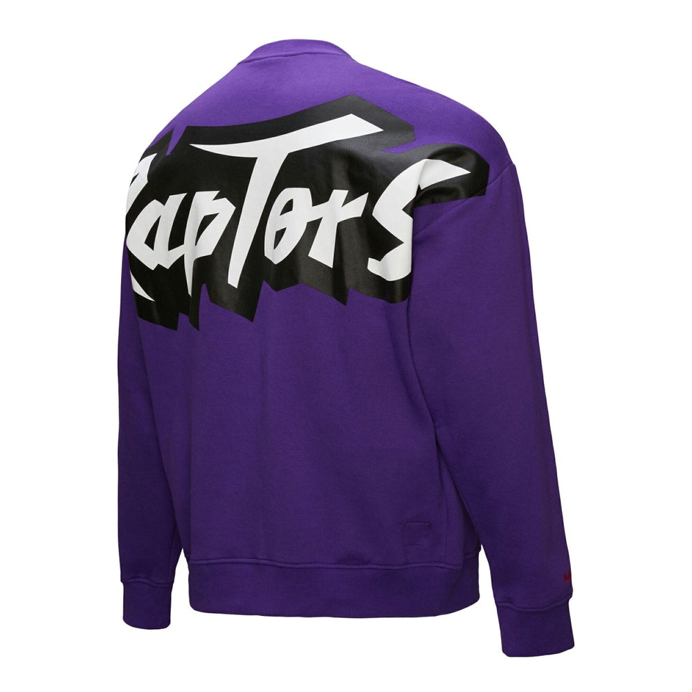 Toronto Raptors Hardwood Classics There & Back 2.0 Vintage Pullover Sweatshirt Purple - Mitchell & Ness outlet