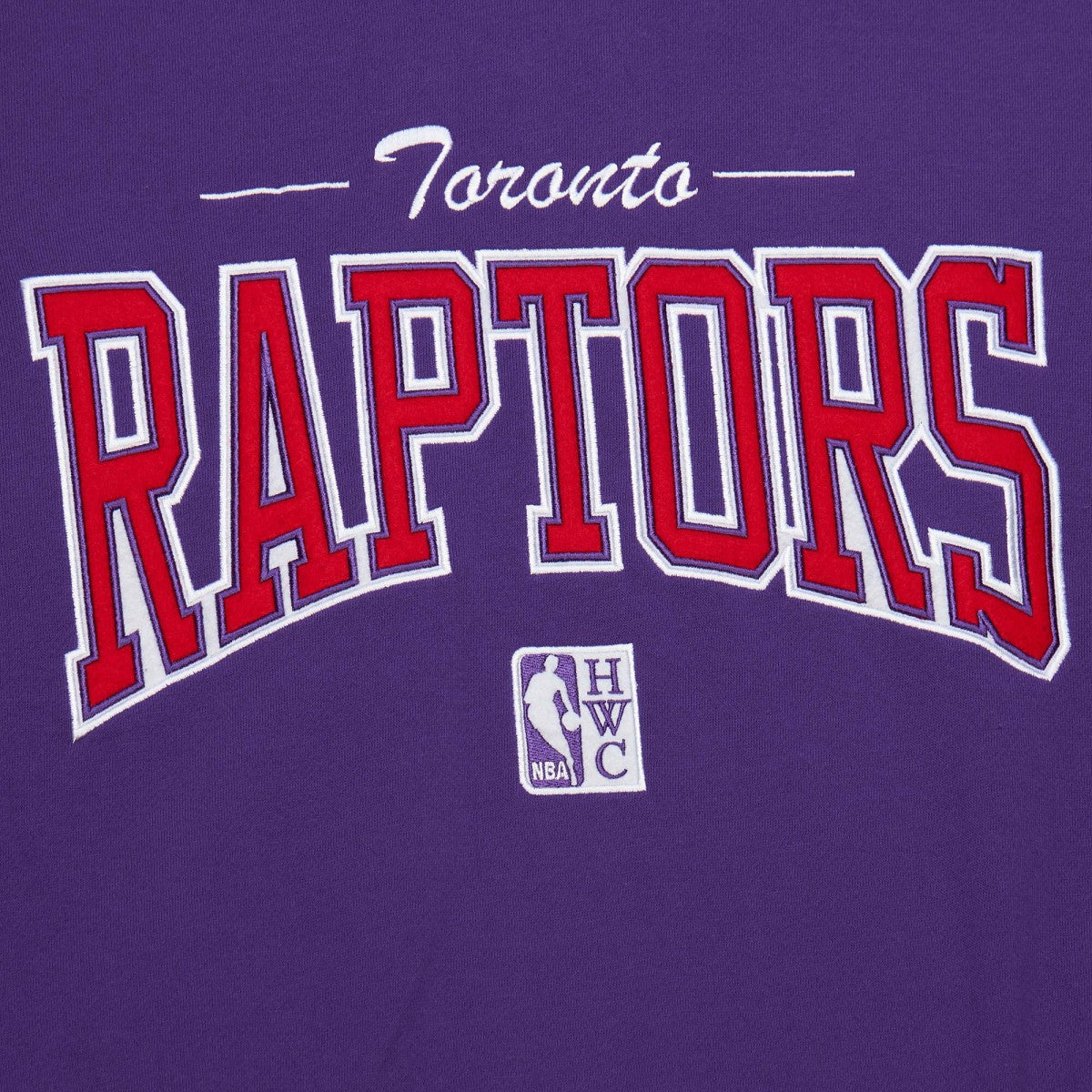 Toronto Raptors Hardwood Classics There & Back 2.0 Vintage Pullover Sweatshirt Purple - Mitchell & Ness outlet