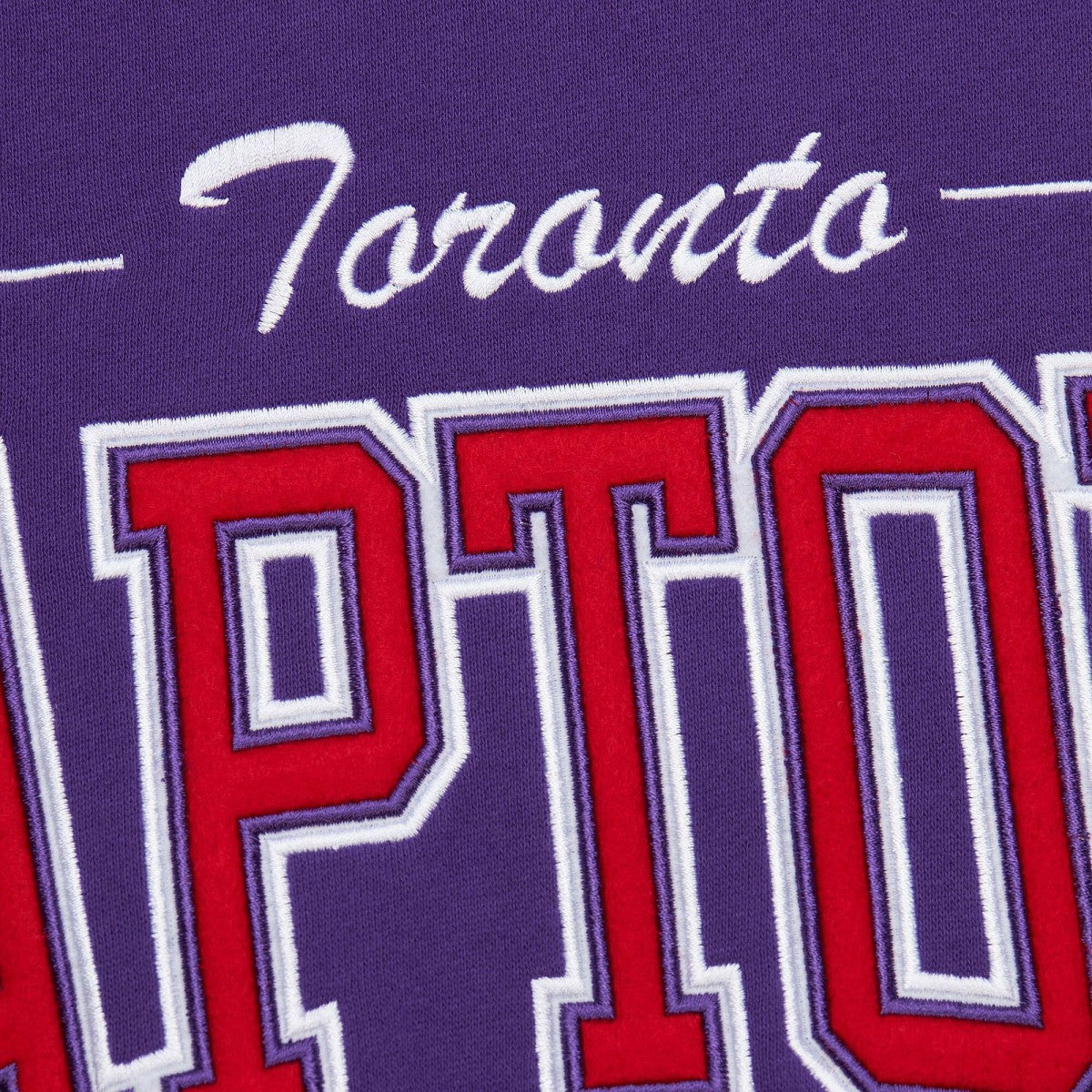 Toronto Raptors Hardwood Classics There & Back 2.0 Vintage Pullover Sweatshirt Purple - Mitchell & Ness outlet