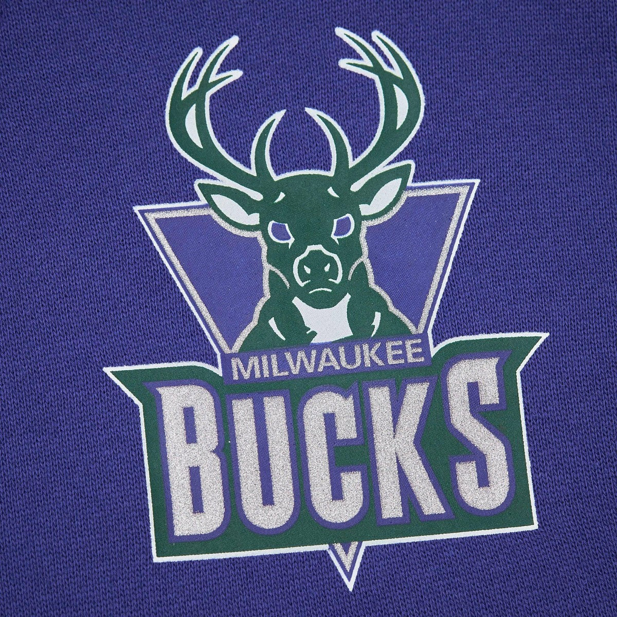 Milwaukee Bucks Hardwood Classics There & Back 2.0 Vintage Pullover Sweatshirt Purple - Mitchell & Ness