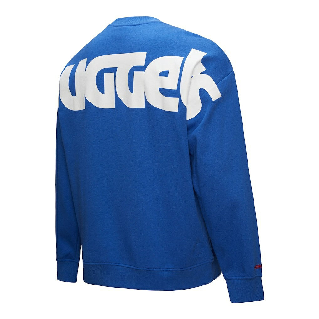 Denver Nuggets Hardwood Classics There & Back 2.0 Vintage Pullover Sweatshirt Royal - Mitchell & Ness outlet