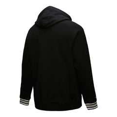 Sacramento Kings Chainstitch Applique Vintage Heavyweight Pullover Hoodie Black - Mitchell & Ness