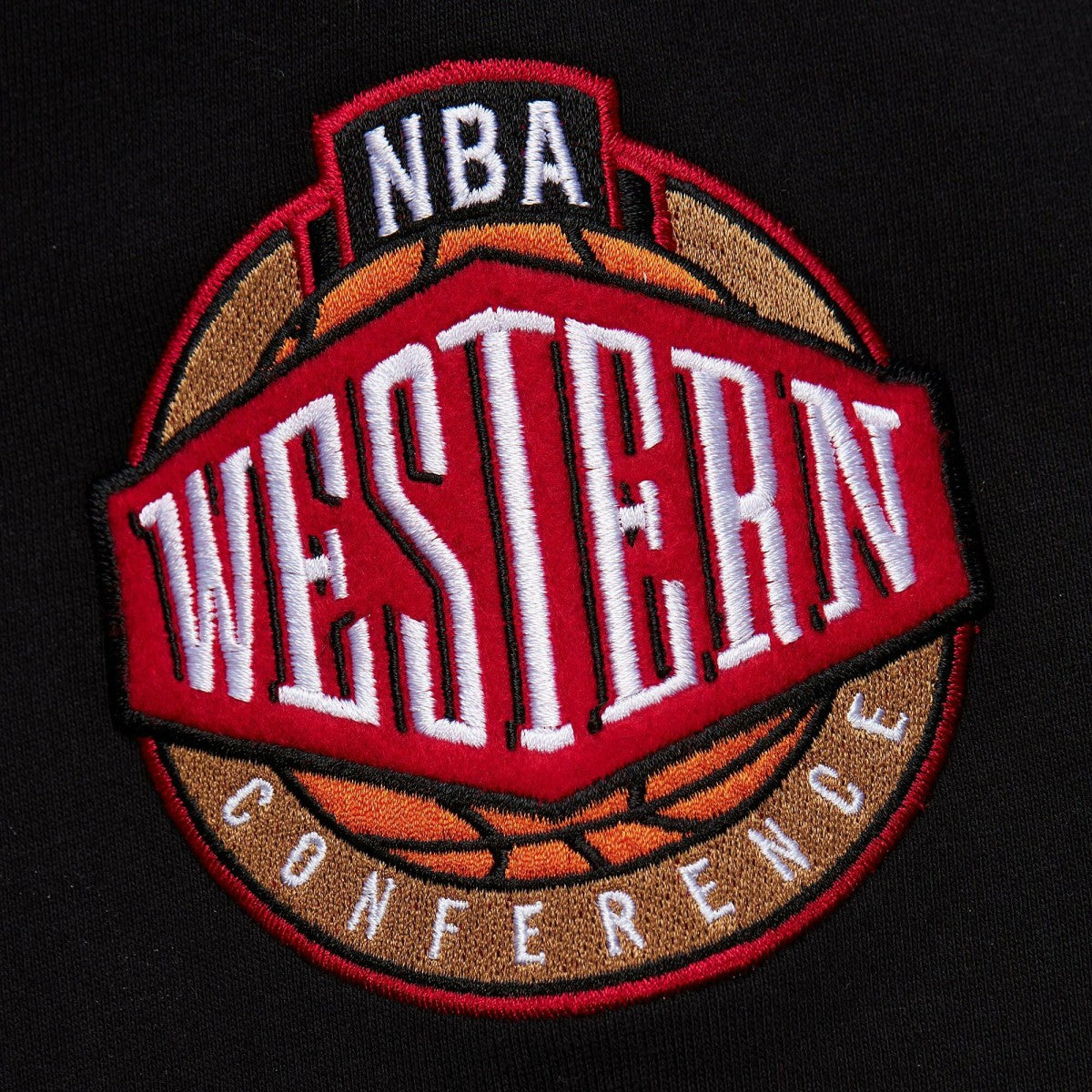 Sacramento Kings Chainstitch Applique Vintage Heavyweight Pullover Hoodie Black - Mitchell & Ness