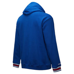 Philadelphia 76ers Chainstitch Applique Vintage Heavyweight Pullover Hoodie Royal - Mitchell & Ness