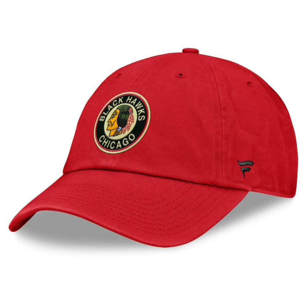 Chicago Blackhawks Fanatics Decades Collection Adjustable Hat - Red | US 202097323