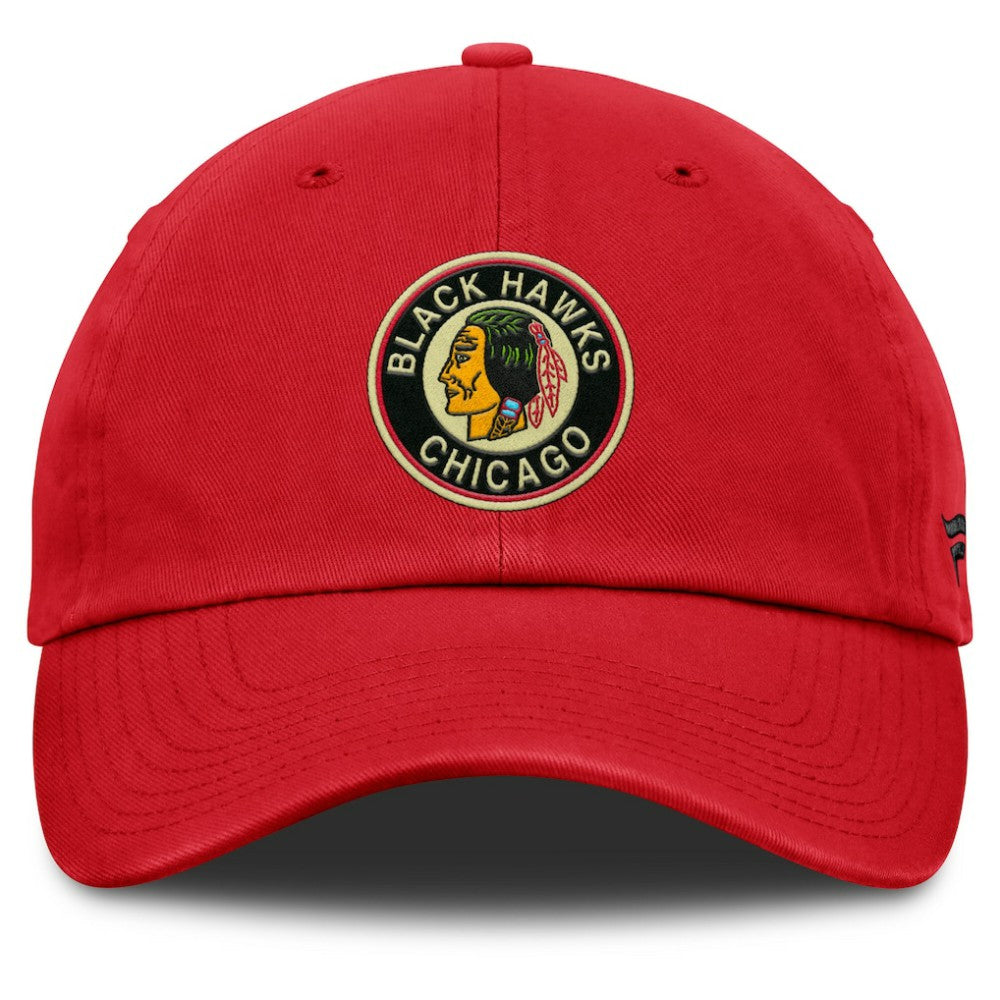 Chicago Blackhawks Fanatics Decades Collection Adjustable Hat - Red | US 202097323