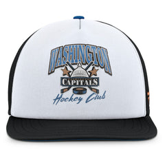 Washington Capitals Fanatics Decades Collection Foam Front Snapback Hat - White/Black | US 202097331