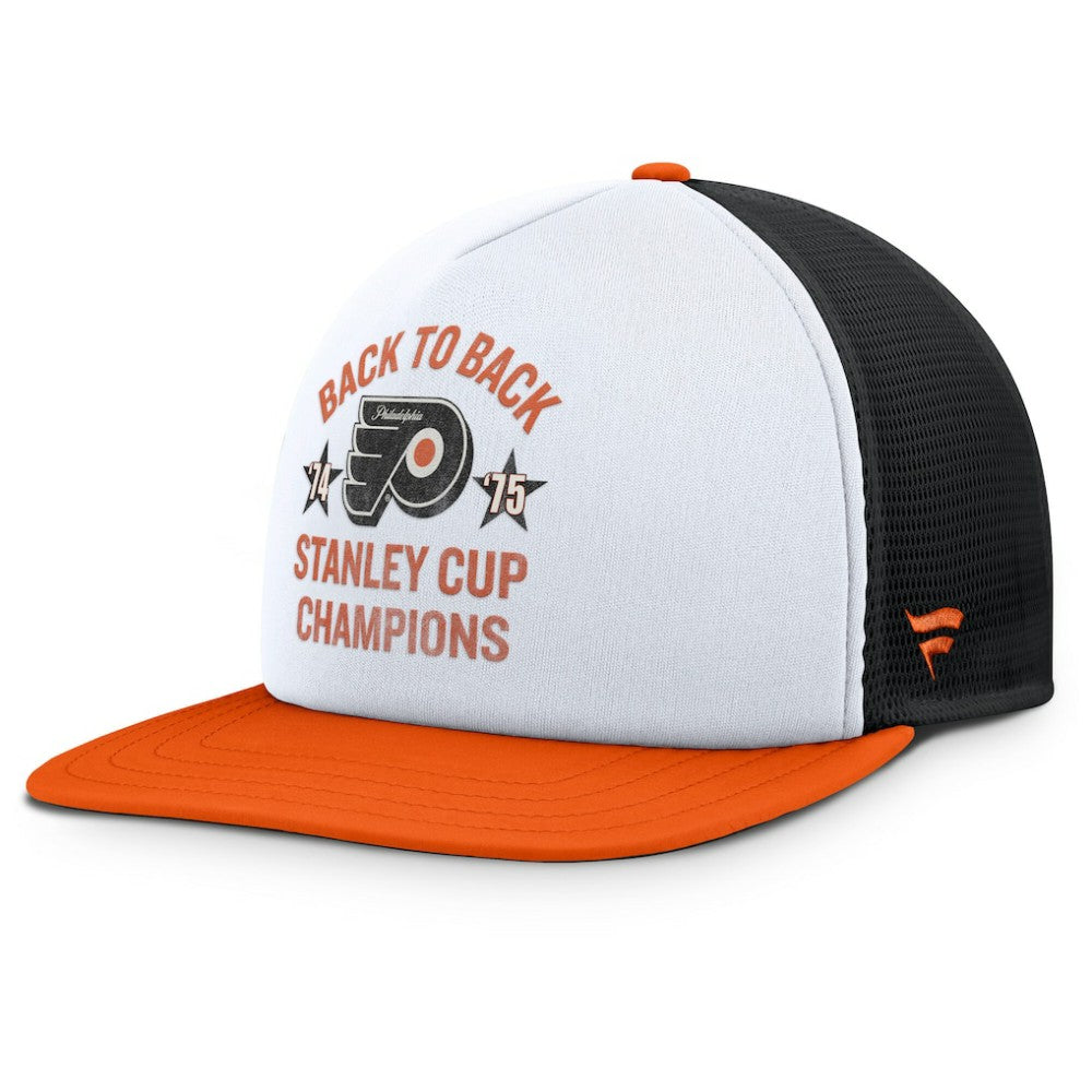 Philadelphia Flyers Fanatics Decades Collection Foam Front Snapback Hat - White/Orange | US 202097339