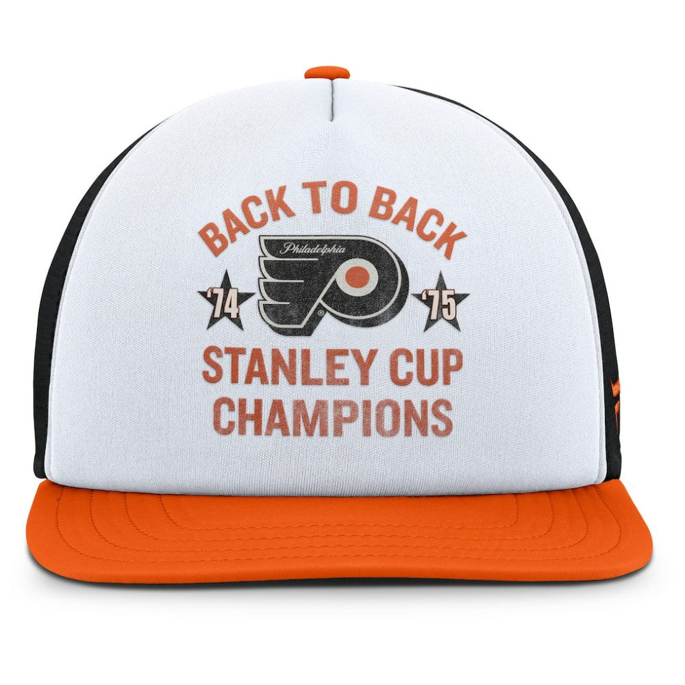 Philadelphia Flyers Fanatics Decades Collection Foam Front Snapback Hat - White/Orange | US 202097339