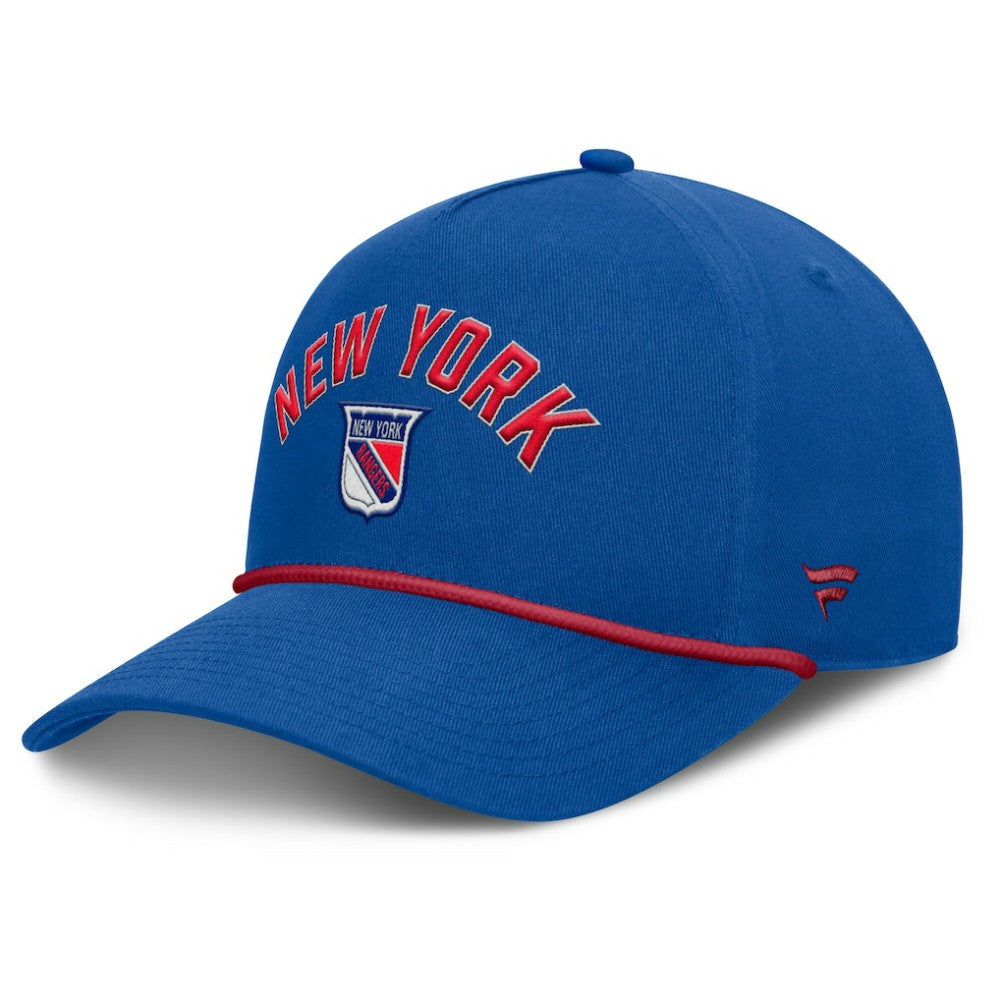 New York Rangers Fanatics Decades Collection A-Frame Rope Adjustable Hat - Royal | US 202097348