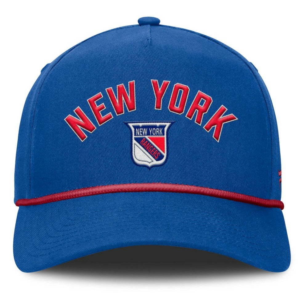 New York Rangers Fanatics Decades Collection A-Frame Rope Adjustable Hat - Royal | US 202097348